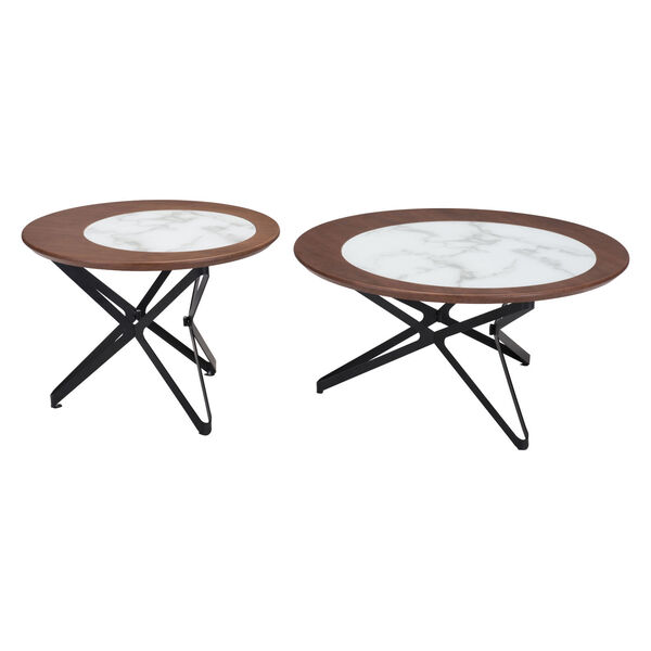 Anderson Multicolor and Black Coffee Table， Set of Two