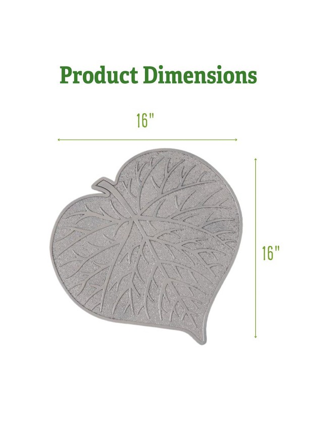 Leaf Garden Stepping Stone Decorative Walkway Stepping Stones For Outdoor Garden Flowerbed amp Lawn Yard Pathway Weatherproof amp Anti slip Rubber