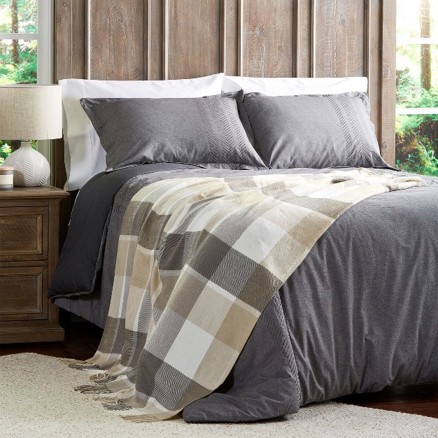 Hastings Home Oversized Soft Fluffy Throw Blanket Plaid