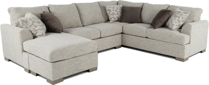 Villanova Oatmeal Taupe 2 Piece Sectional