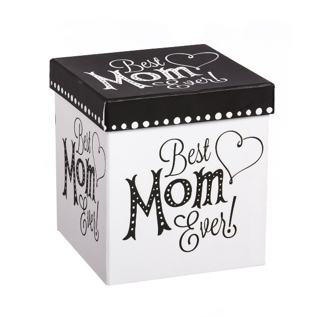 Evergreen Beautiful Mom Black Ink Ceramic Cup O x27 Joe With Matching Box 6 X 5 X 4 Inches Indoor outdoor