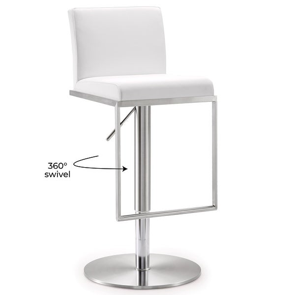 Amalfi Stainless Steel Adjustable Barstool