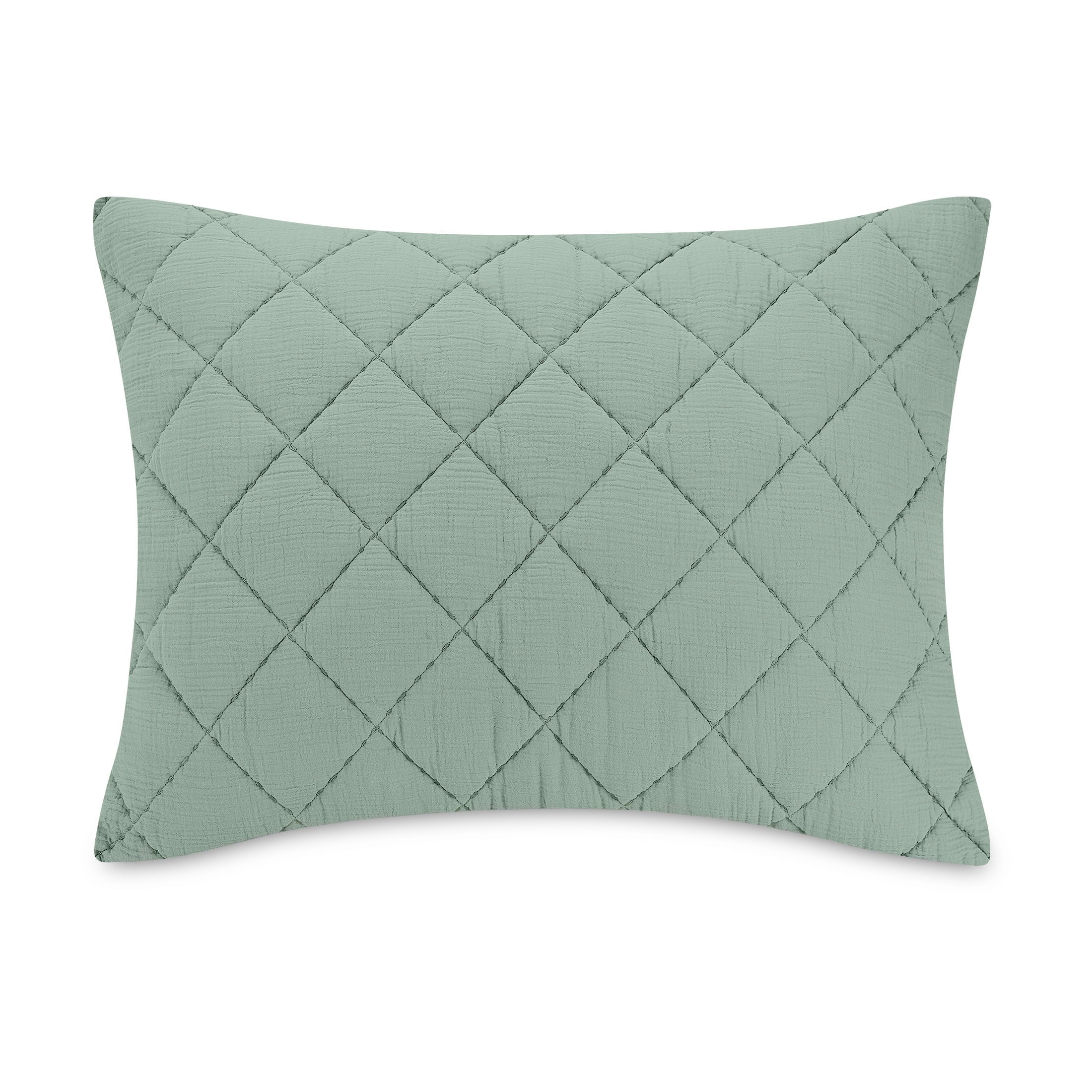 Better Homes and Gardens Sage Diamond Gauze Quilt， King