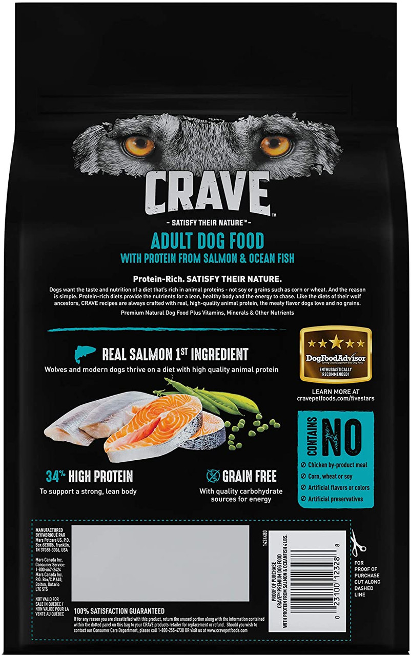 Crave with Protein from Salmon and Ocean Fish Dry Dog Food