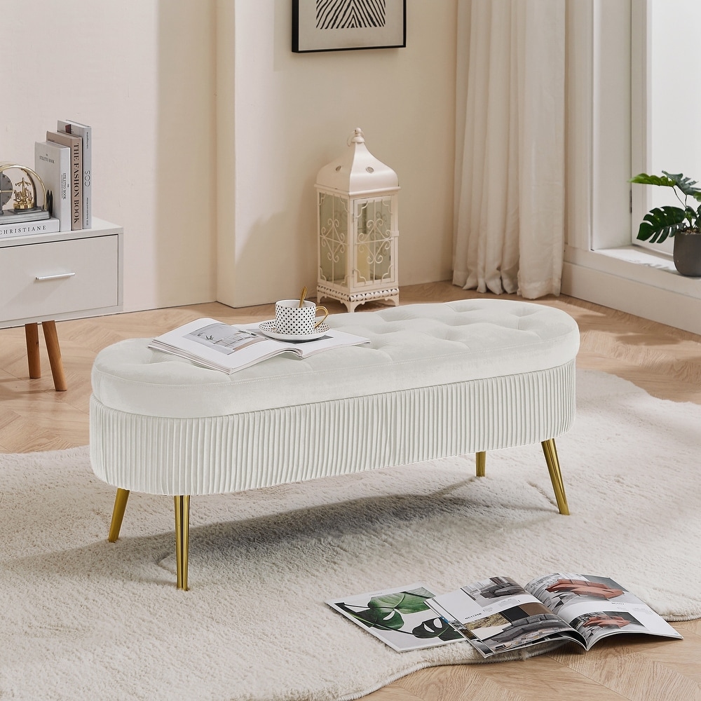 Oval Storage Bench