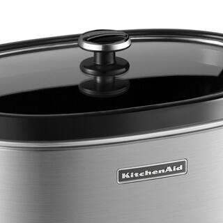 KitchenAid 6 Qt. Programmable Stainless Steel Slow Cooker with Built-In Timer and Temperature Settings KSC6223SS