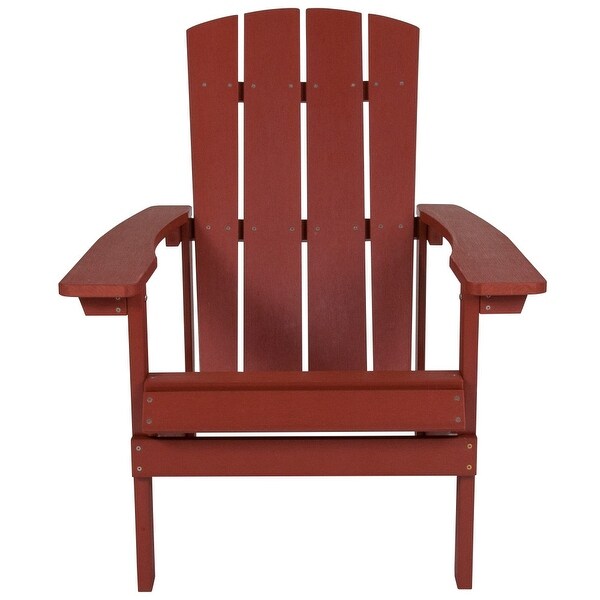 Outdoor AllWeather Poly Resin Wood Adirondack Chair