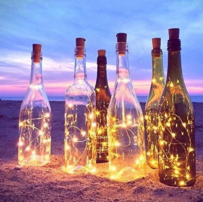 Wine Bottle Lights Wine Bottle Decor Wine Light Fixture Bottle Lights Firefly Lights Fairy Lights Bottle Dcor