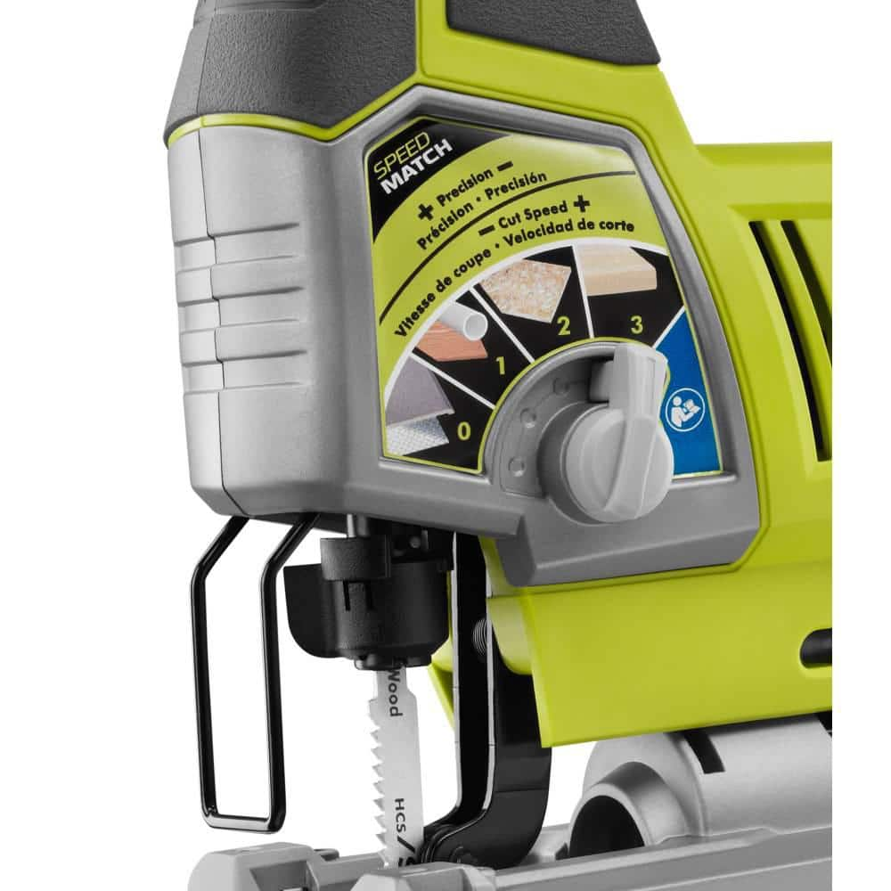 RYOBI 4.8 Amp Corded Variable Speed Orbital Jig Saw JS481LG