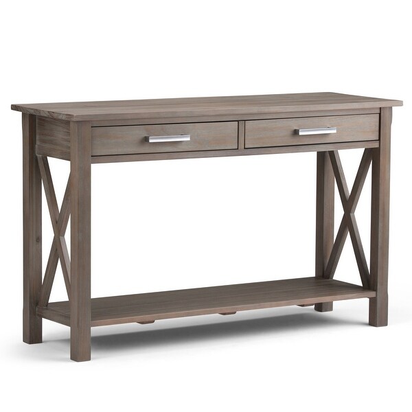 WYNDENHALL Waterloo SOLID WOOD 47 inch Wide Contemporary Console Sofa Table - 47.4 Inches wide