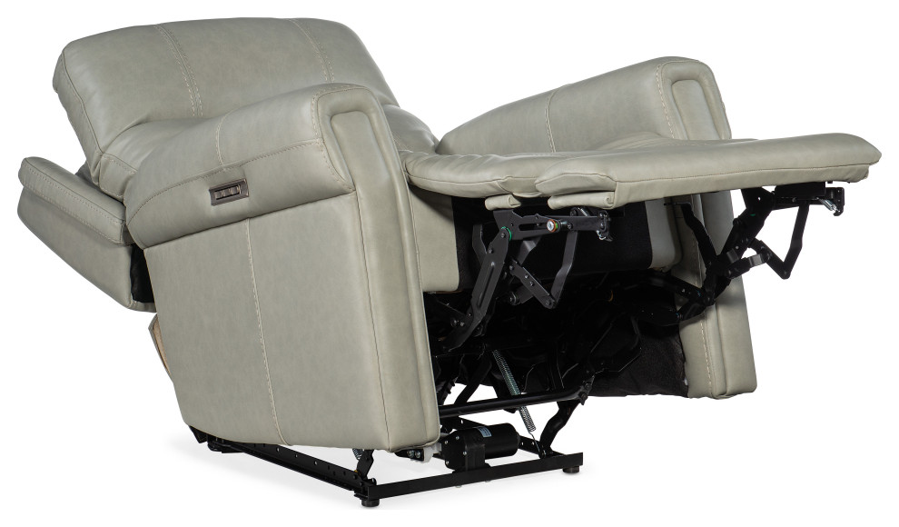 Carroll Power Recliner With Power Headrest and Lumbar   Contemporary   Recliner Chairs   by HedgeApple  Houzz