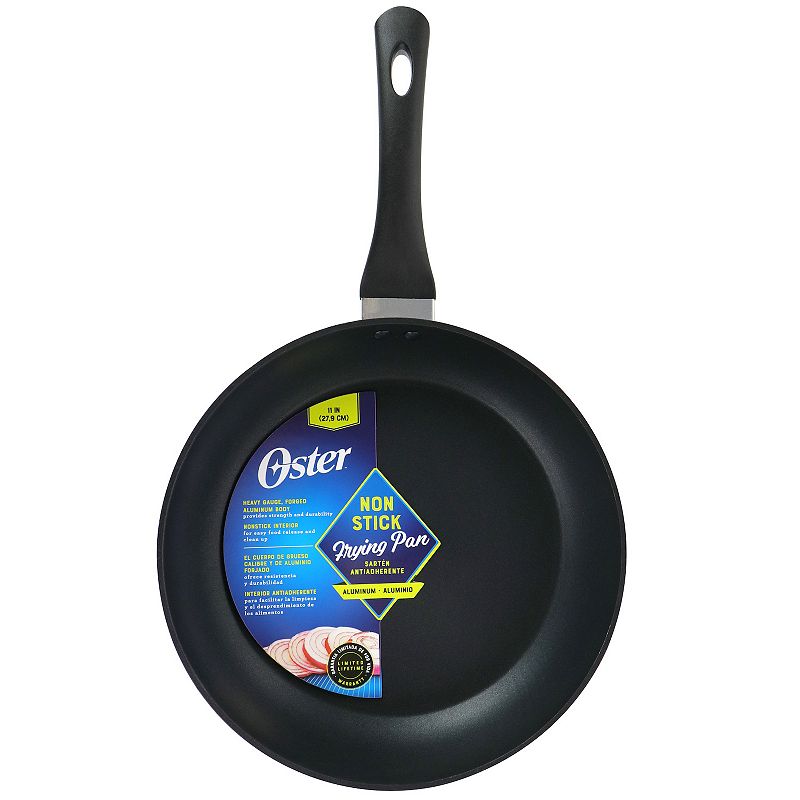 Oster Cocina Kono 11 Inch Aluminum Nonstick Frying Pan in Black