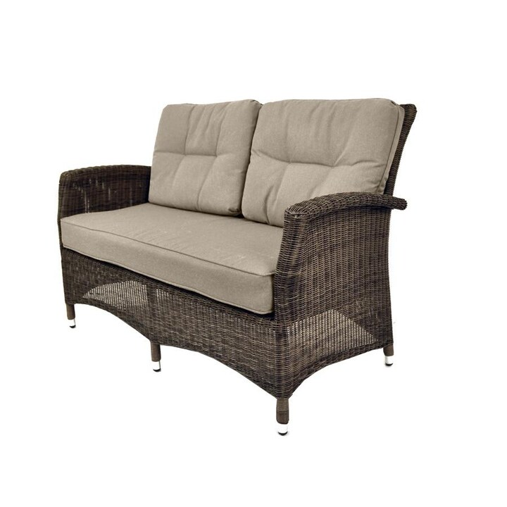 Kettler LAKENA 4 Piece Wicker Rattan Lounge Set With Cast Ash Cushions