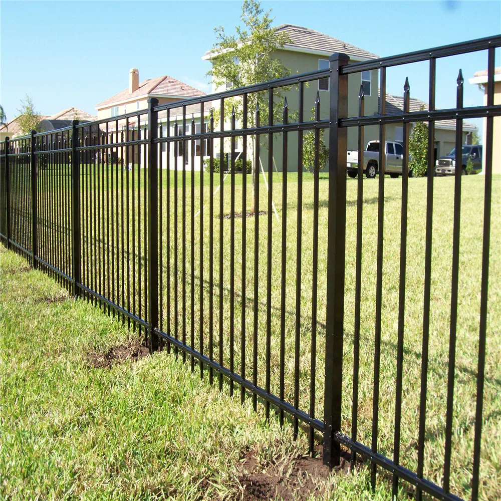 Modern retractable Metal square garden gates / metal fence / metal yard gate