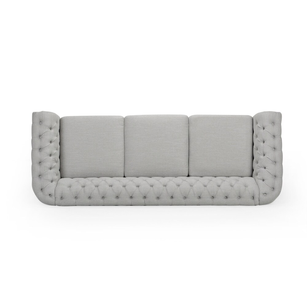 Parksley Tufted Chesterfield 3 seat Sofa by Christopher Knight Home