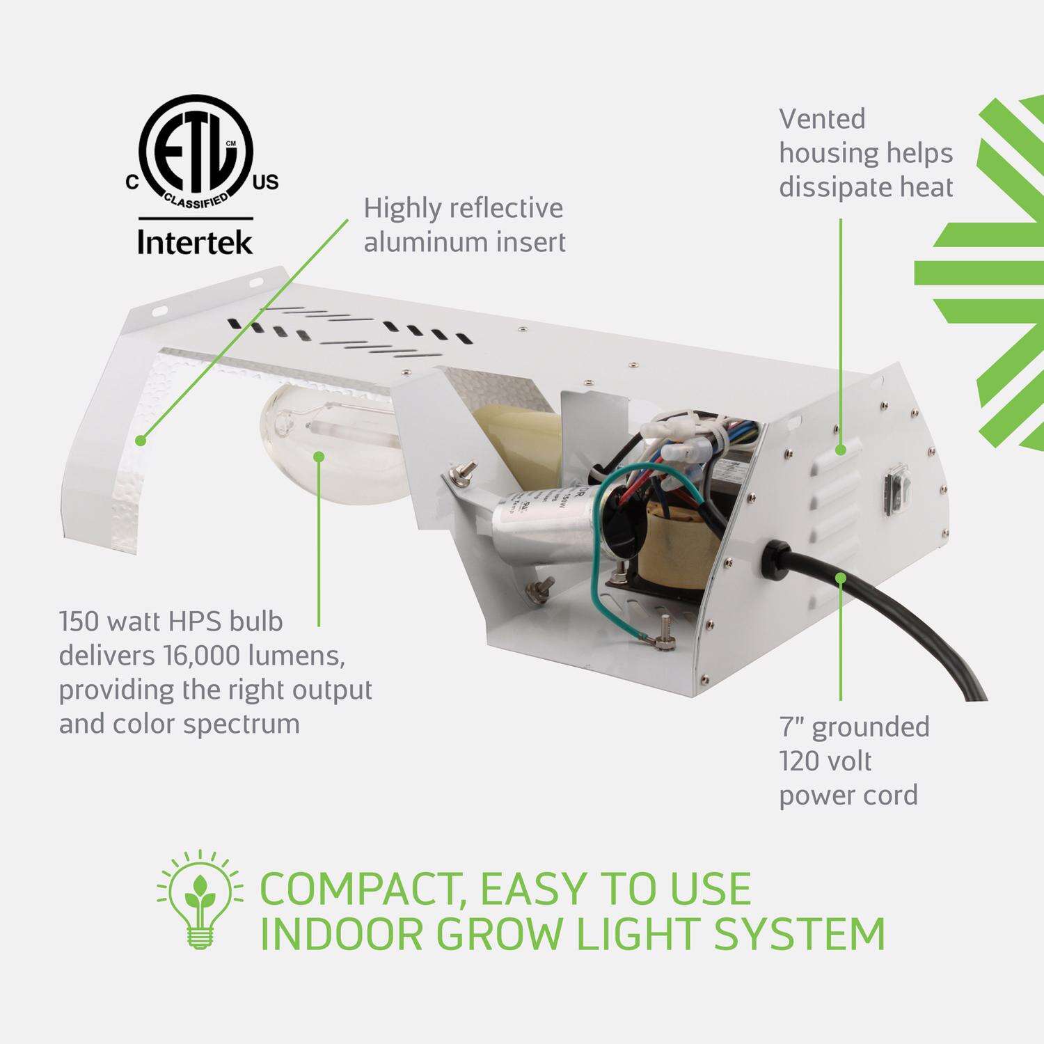 Sun System Hydroponic Grow Light 150 W