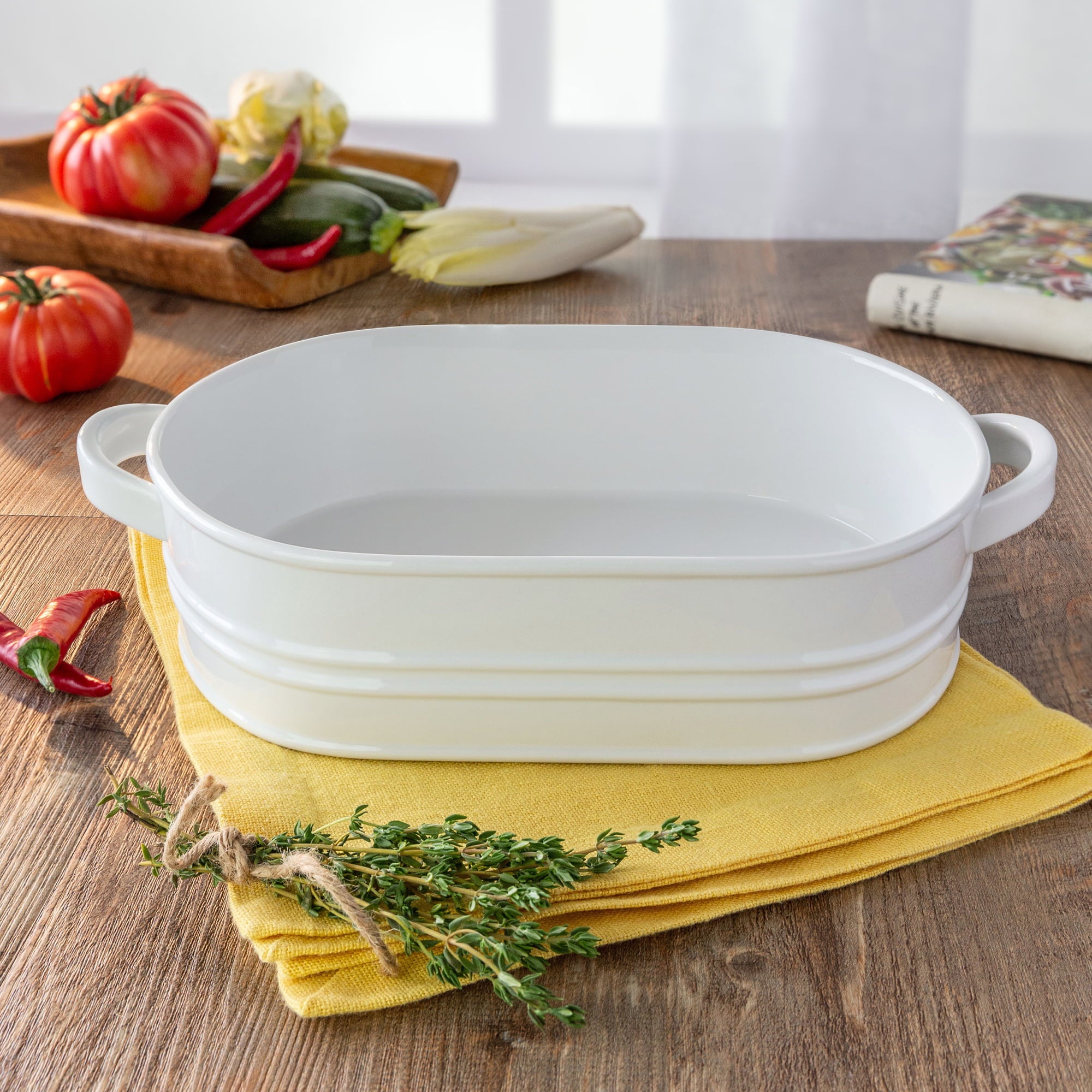 Better Homes & Gardens Porcelain Bakeware Serve Dish, Oven to Table