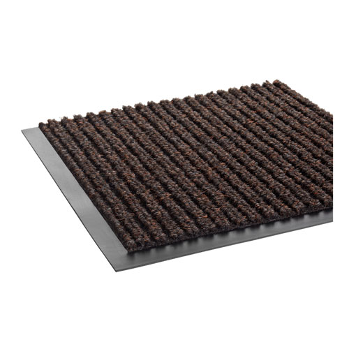 Crown Mats and Matting Needle Rib Wipe and Scrape Mat | Polypropylene， 36 x 60， Brown | NR0035BR