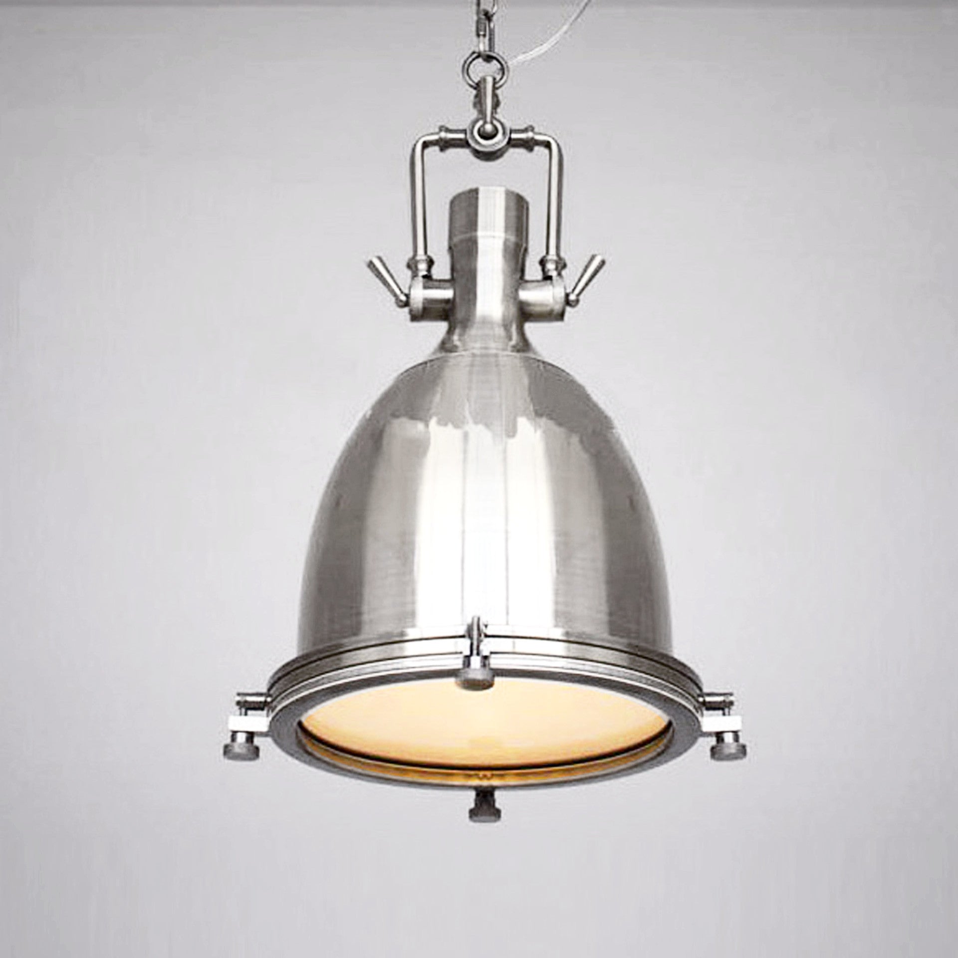 Vintage Brushed Steel Pendant Lamp Bp0903 Cy-Dd-089