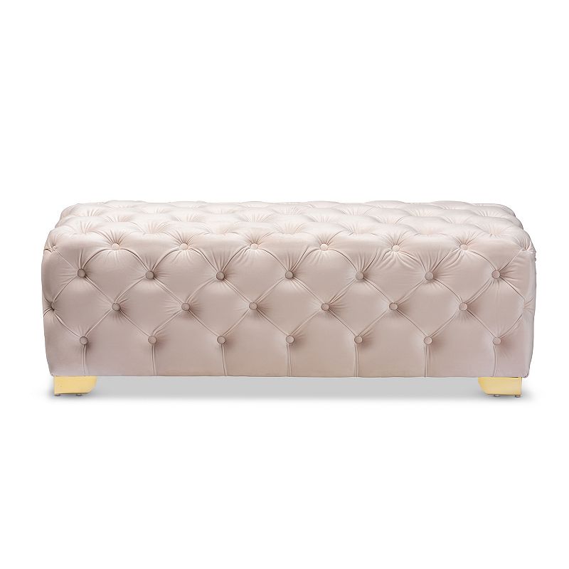 Baxton Studio Avara Ottoman