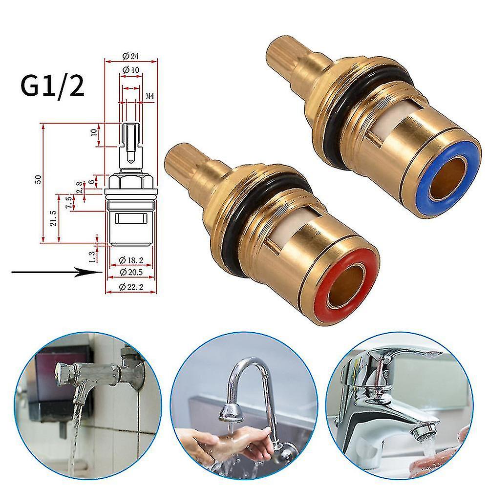 2pcs Faucet Cartridge 1/2