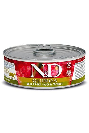 Farmina NandD Skin and Coat Quinoa and Duck Canned Cat Food