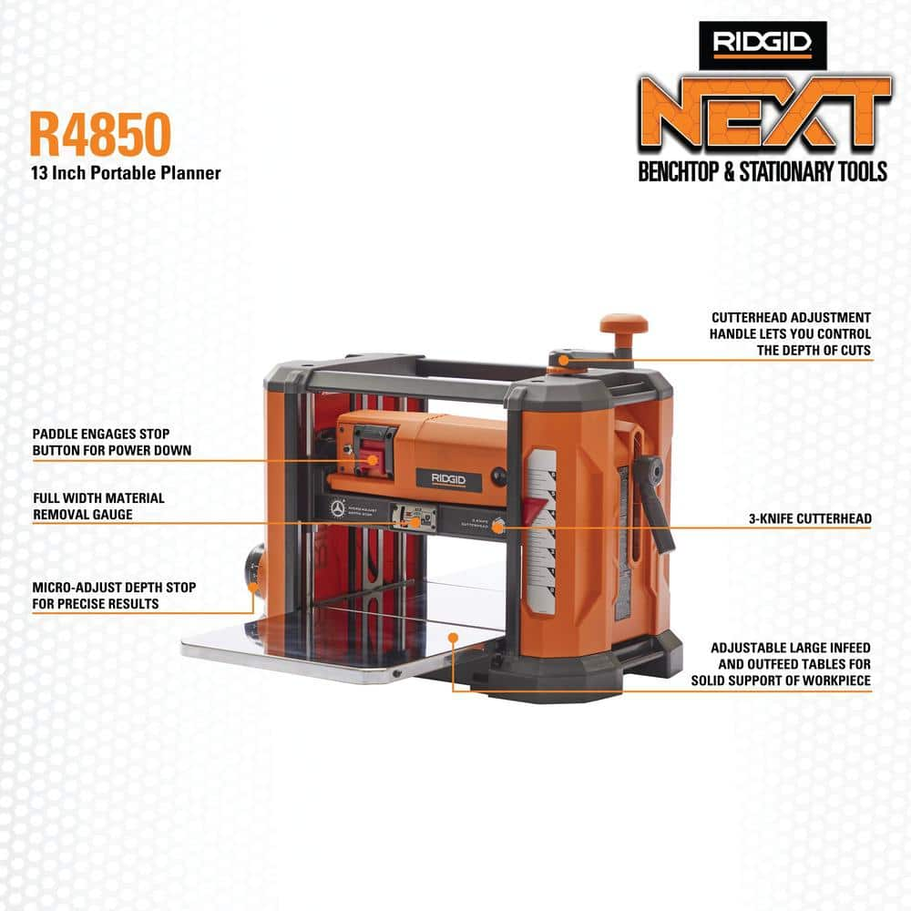 RIDGID 3-Blade Planer R4850