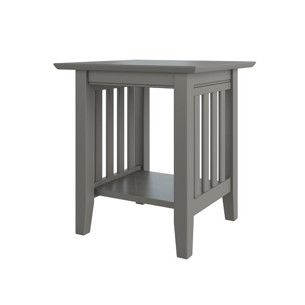 Copper Grove Urumaco Solid Dark Grey End Table