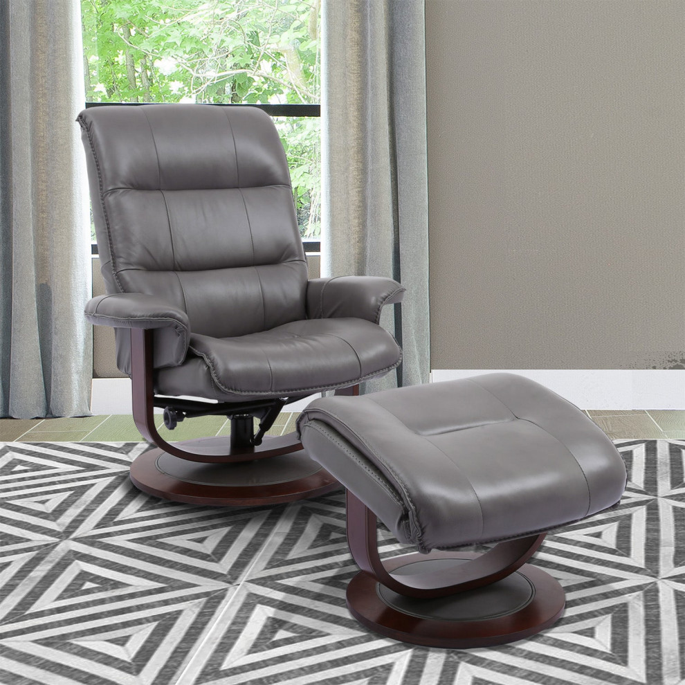 Parker Living Knight   Manual Reclining Swivel Chair and Ottoman   Contemporary   Recliner Chairs   by Parker House  Houzz