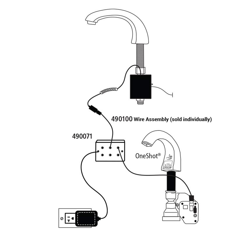 Rubbermaid 490071 One Shot Ac Adapter For Soap