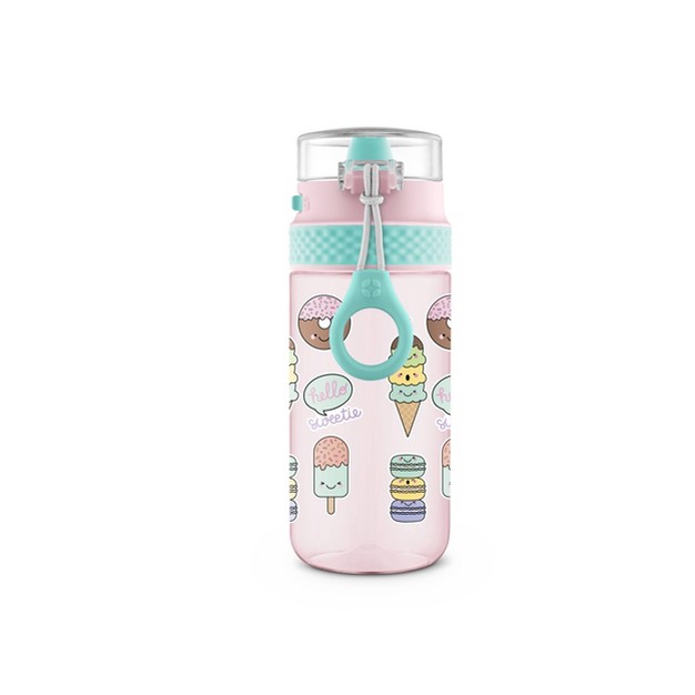 Ello 16oz Plastic Stratus Kids x27 Water Bottle Pink