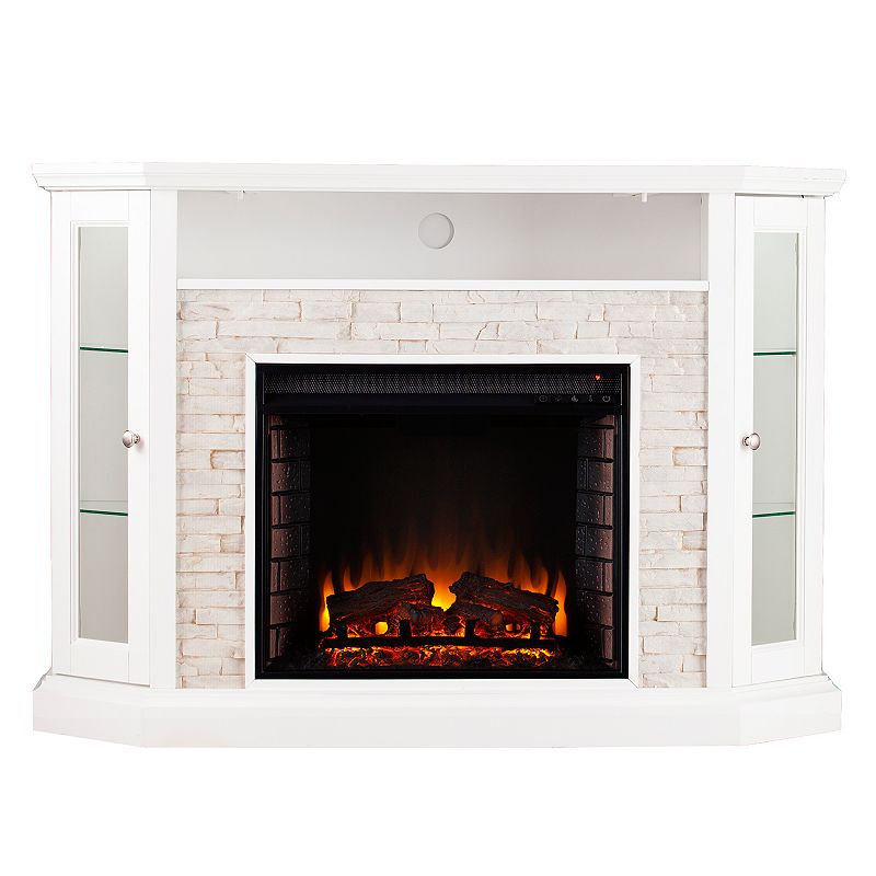 Rawley Convertible Corner Electric Media Fireplace