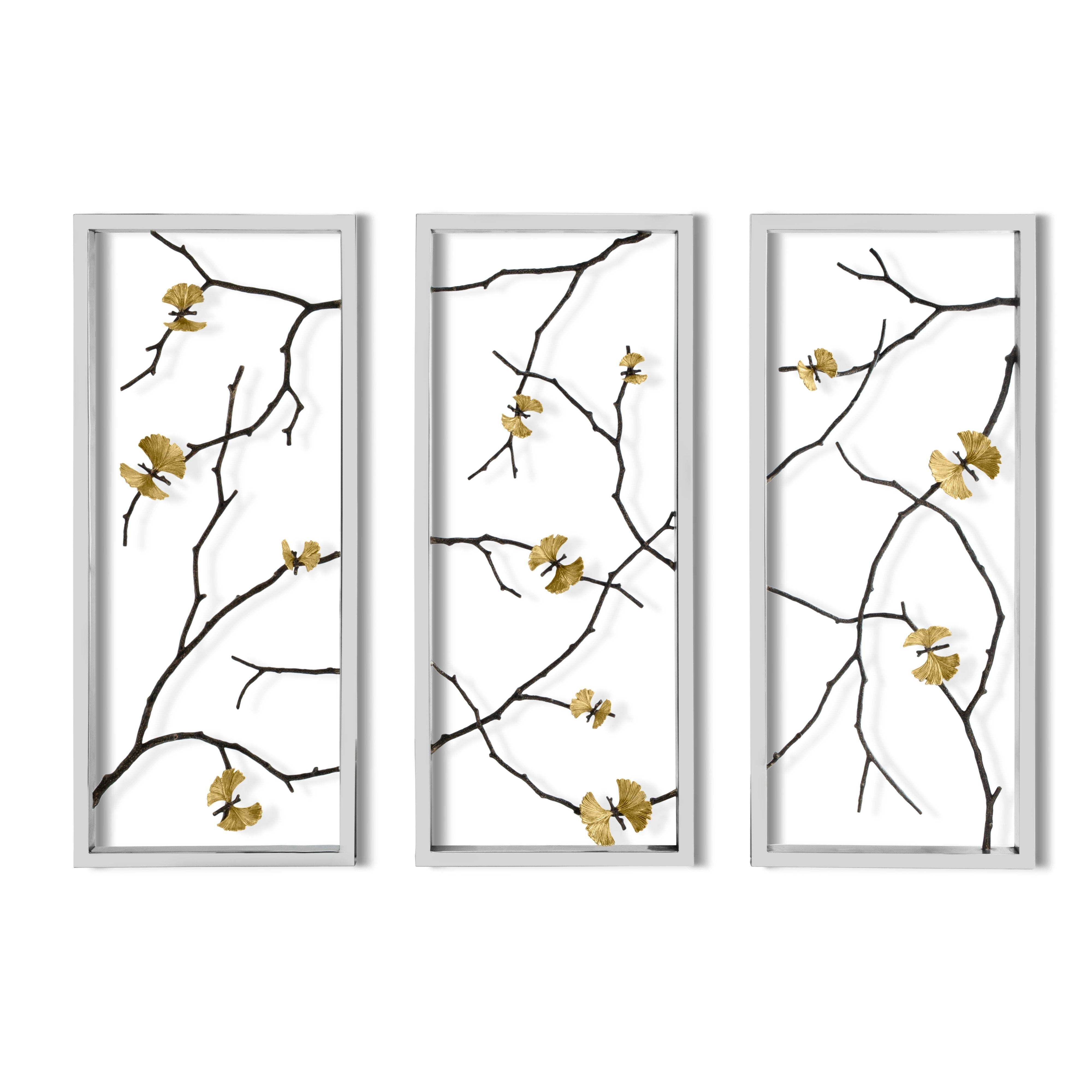 Butterfly Ginkgo Wall Art Panels