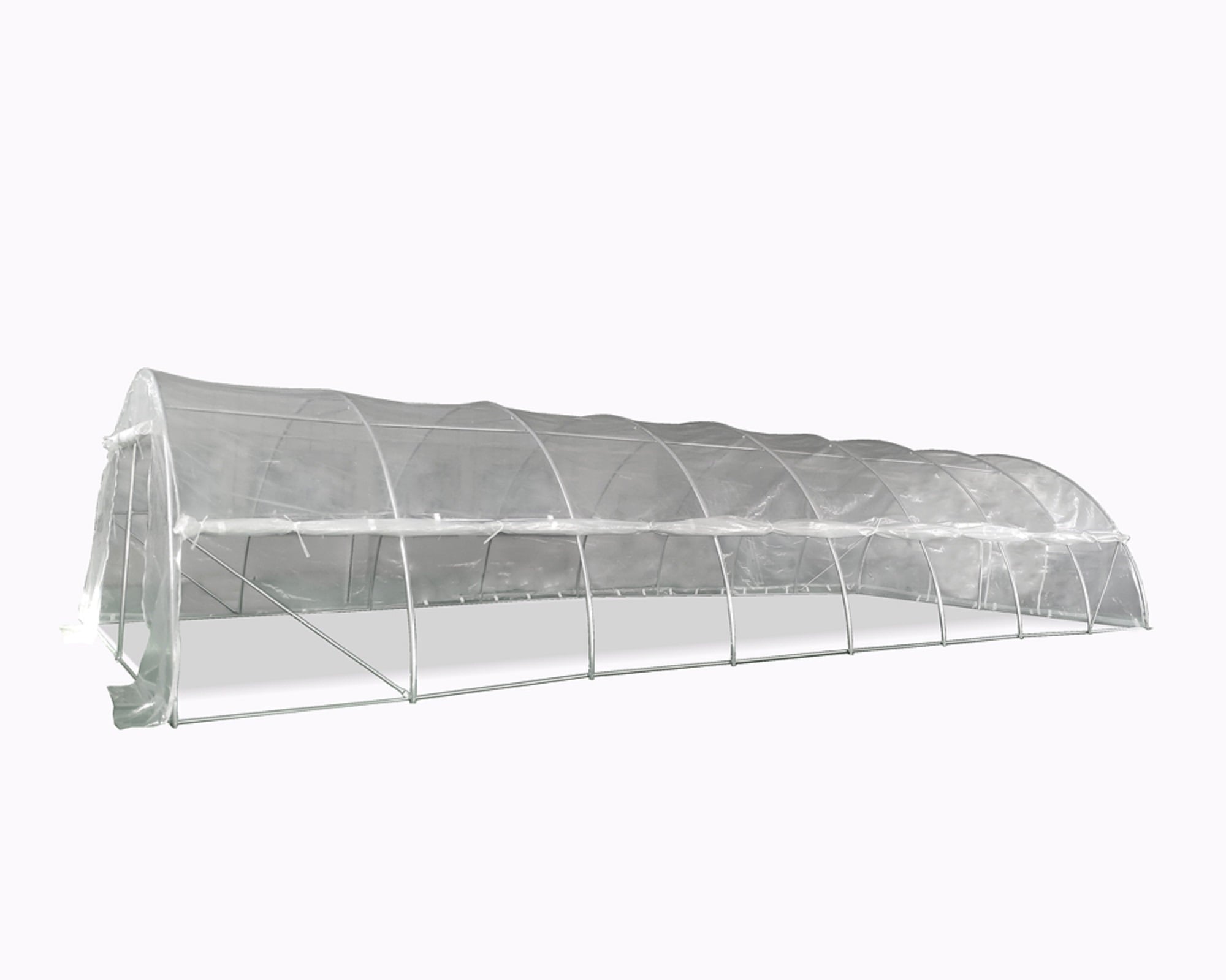 40'x16' Clear Greenhouse with Round Arch - Large Walk-in Nursery By DELTA Canopies