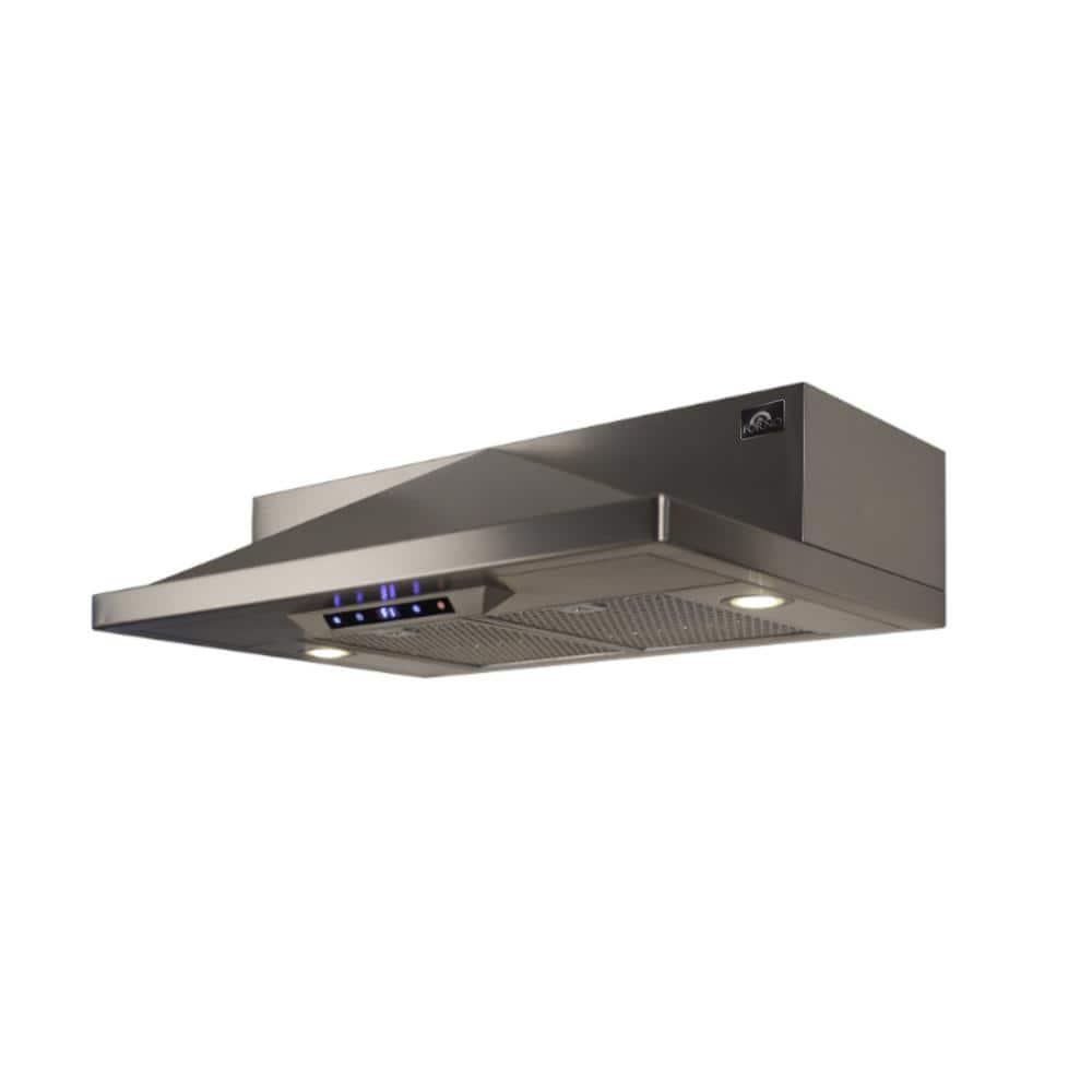 Forno Taranto 30 in Convertible Under Cabinet Range Hood in Stainless