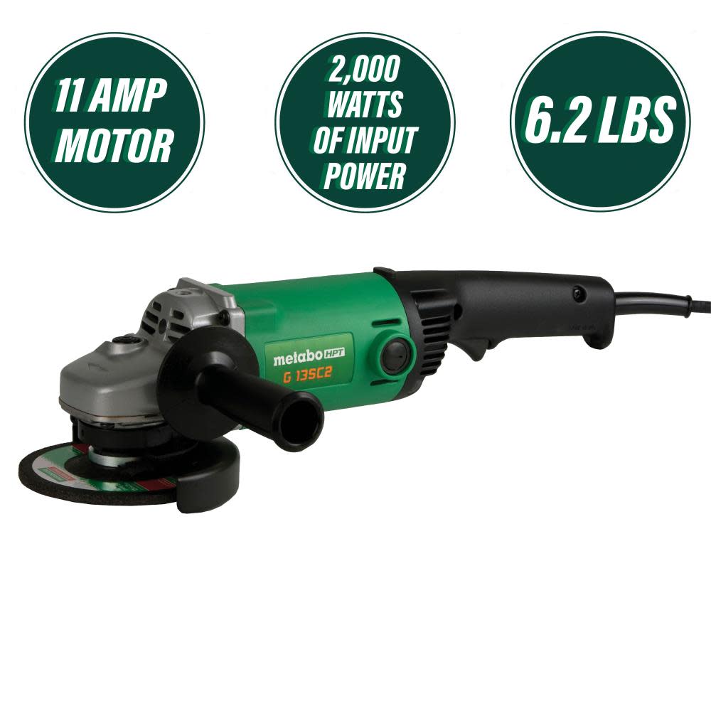 11-Amp， 5 Trigger Switch Angle Grinder