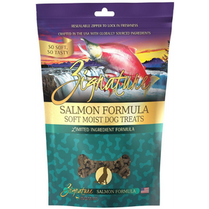 Zignature Salmon Formula Soft and Chewy Dog Treats 4 oz