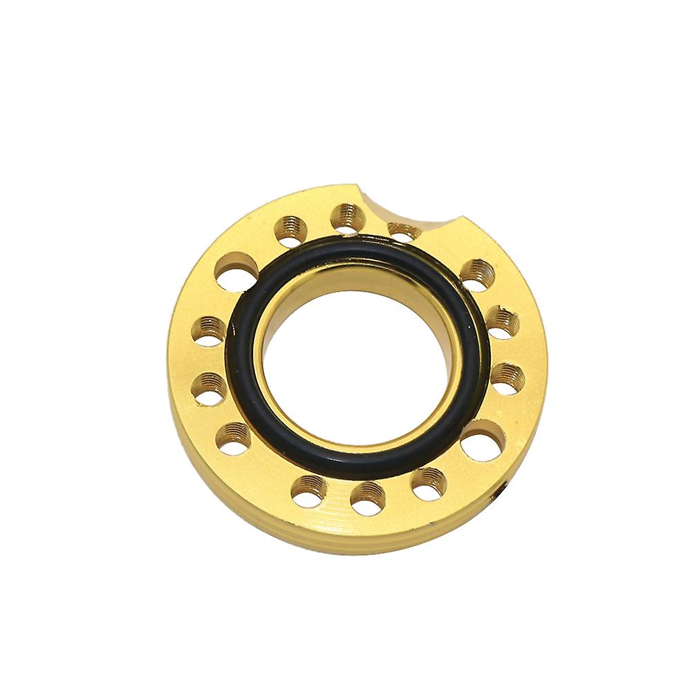 Alloy 28mm Carb Adjuster With 14 Position Holes Motorcycle Carburetor Spinner Plate Adaptor For Motorbike Pit Dirt Bike Go Kart Gold