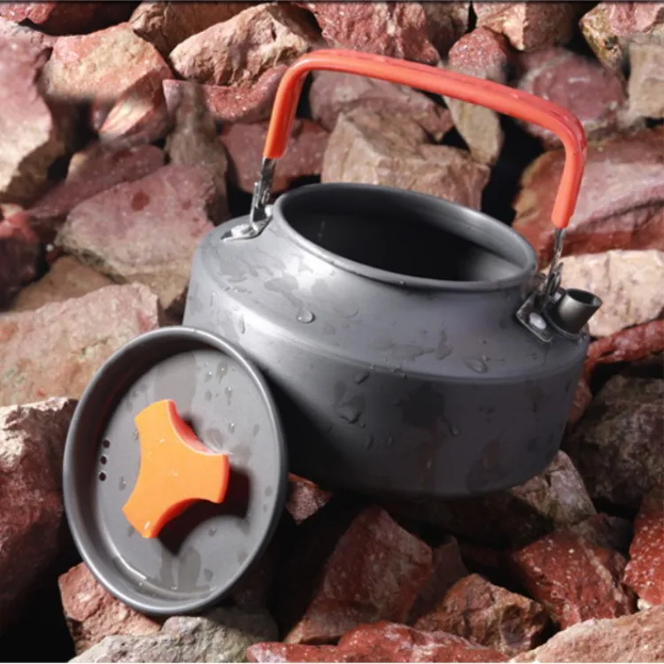 Portable Camping Kettle Ultralight Camping Water Kettle Teapot Hard Anodized Aluminum For Hiking Picnic