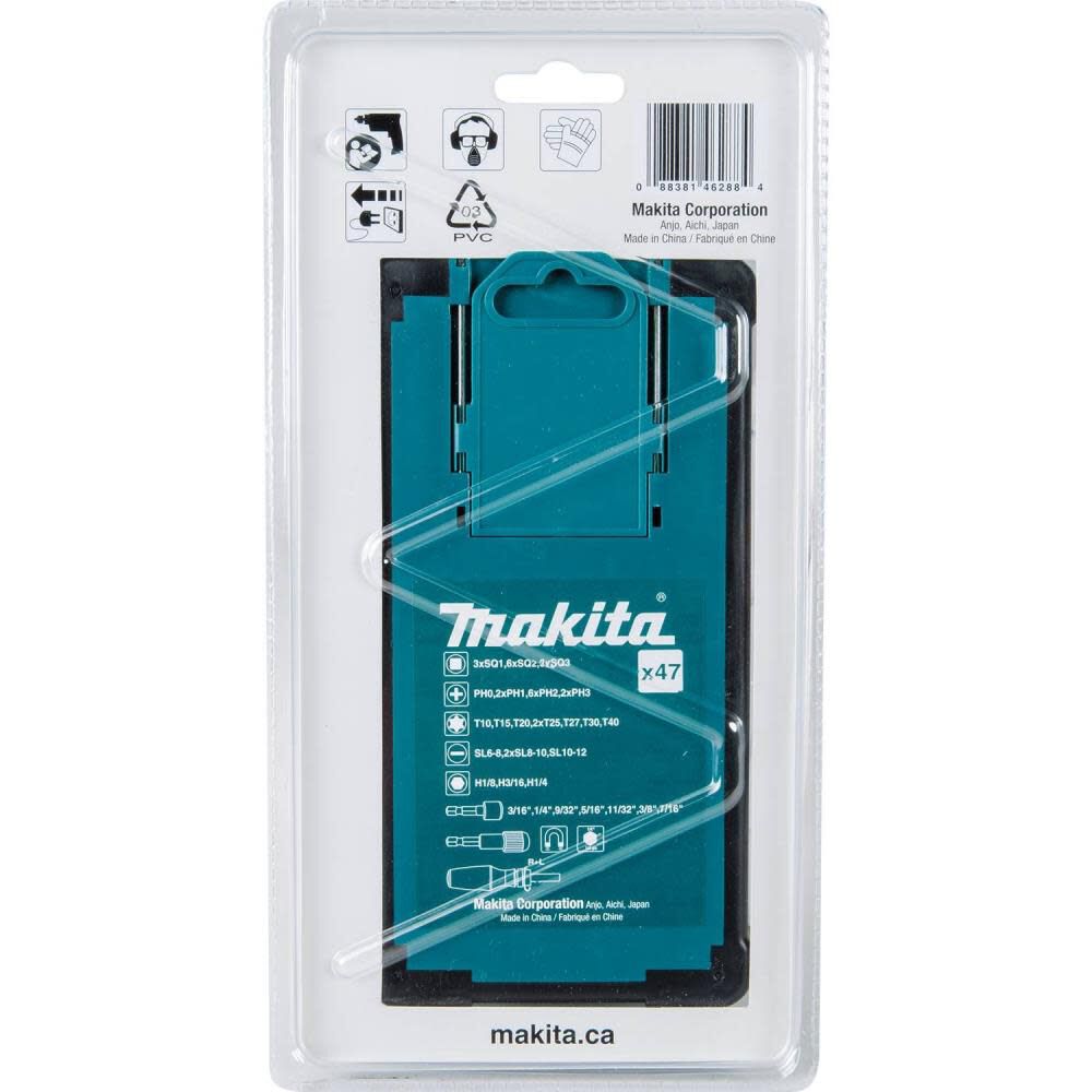 Makita 47 Pc. Ratchet and Bit Set B-50289 from Makita