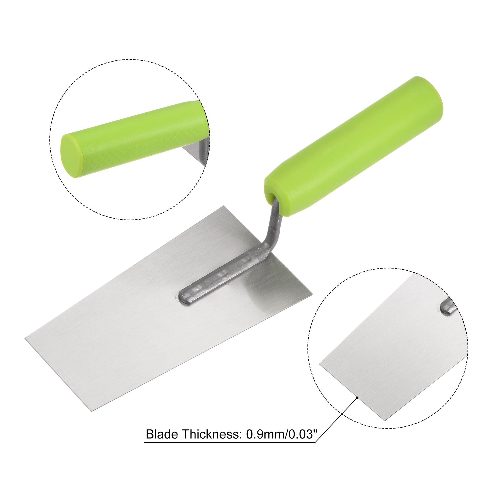 Uxcell Flat Masonry Hand Trowel 5.9