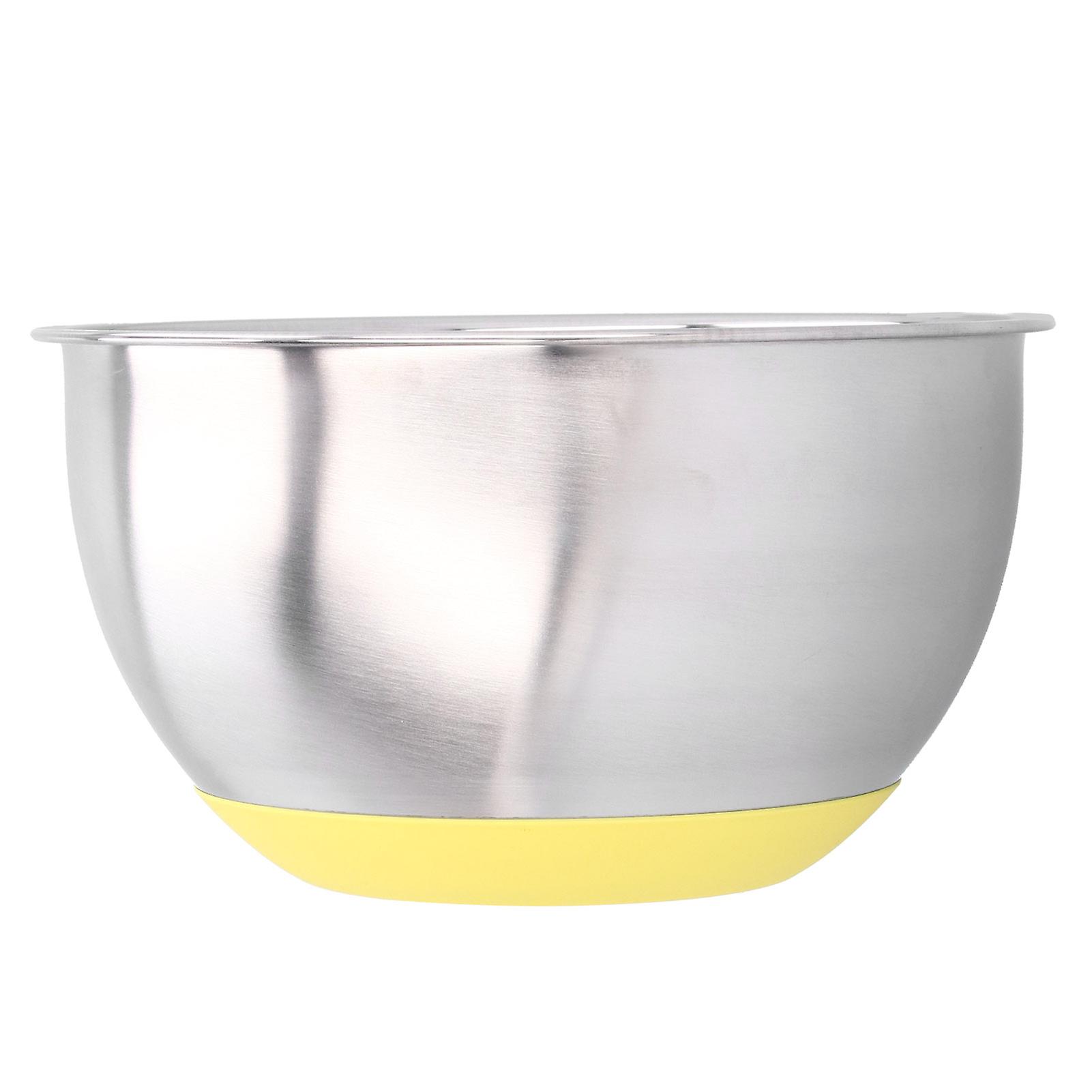 Egg Beating Bowl Baking Basin Stainless Steel Mixing Bowl with Scale for Kitchen Use2.5L