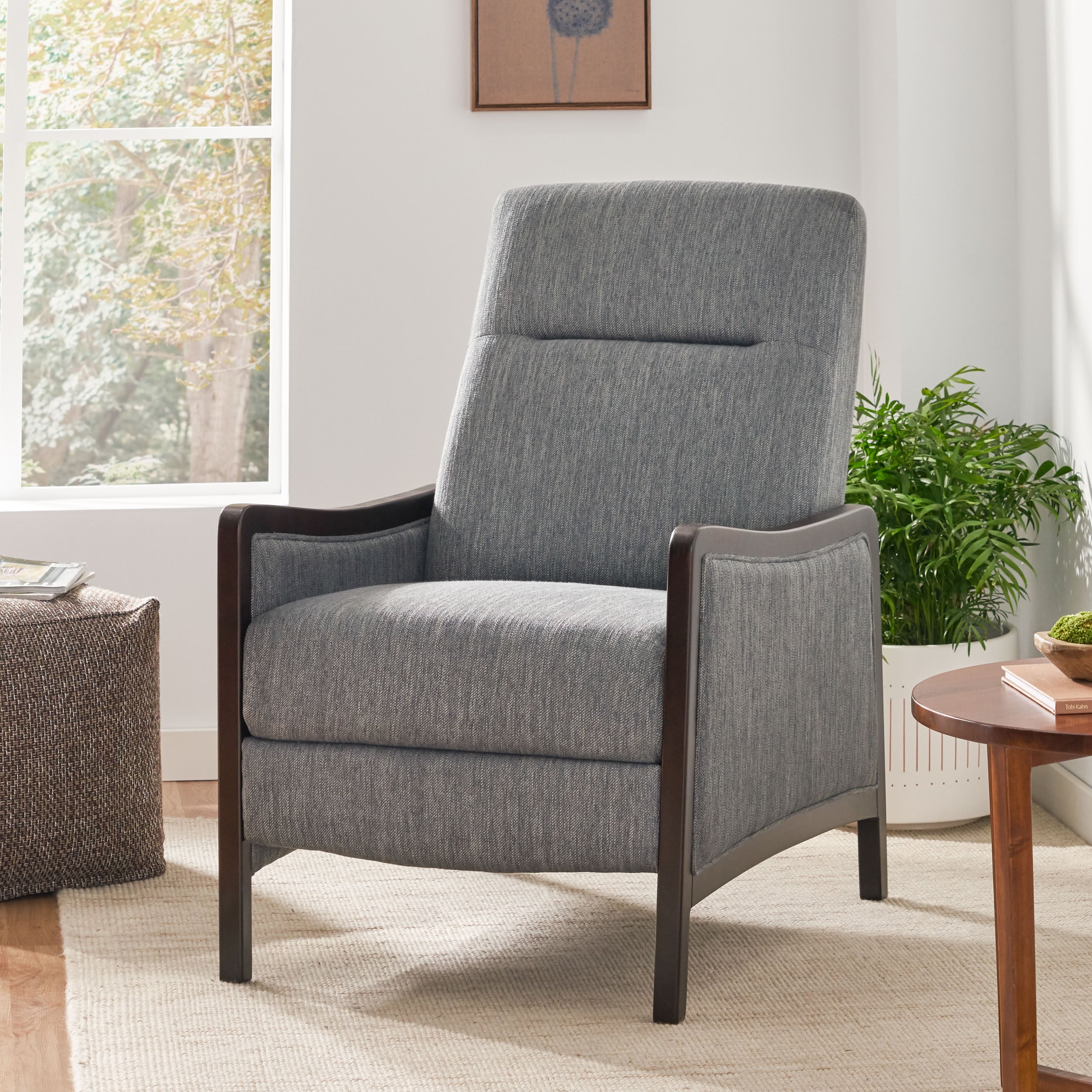 Drury Contemporary Upholstered Pushback Recliner