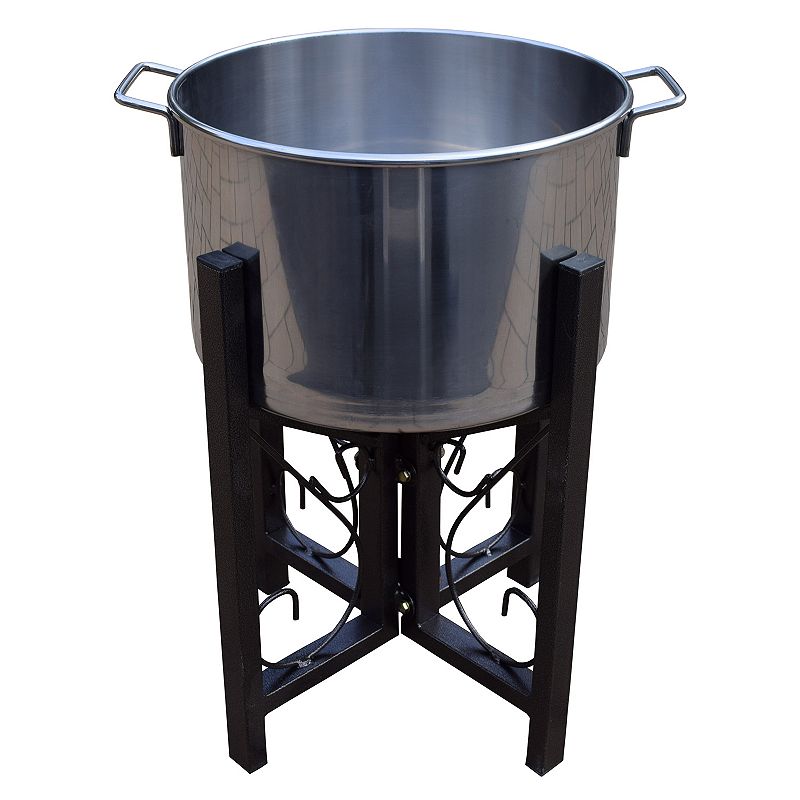 Stainless Steel 14-inch Ice Bucket and Stand