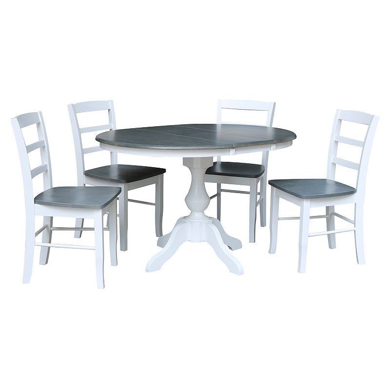 International Concepts Extension Dining Table and Chair 5-piece Set