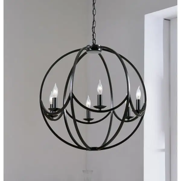 Oxide Darkened Bronze 6 Light Chandelier Shopping - The Best Deals on Chandeliers