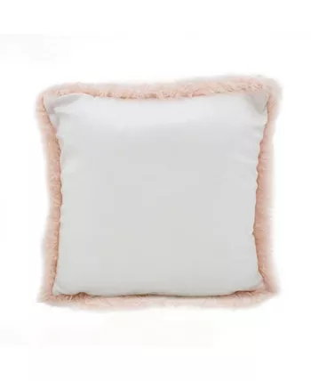 Saro Lifestyle Mongolian Faux Fur Decorative Pillow， 18