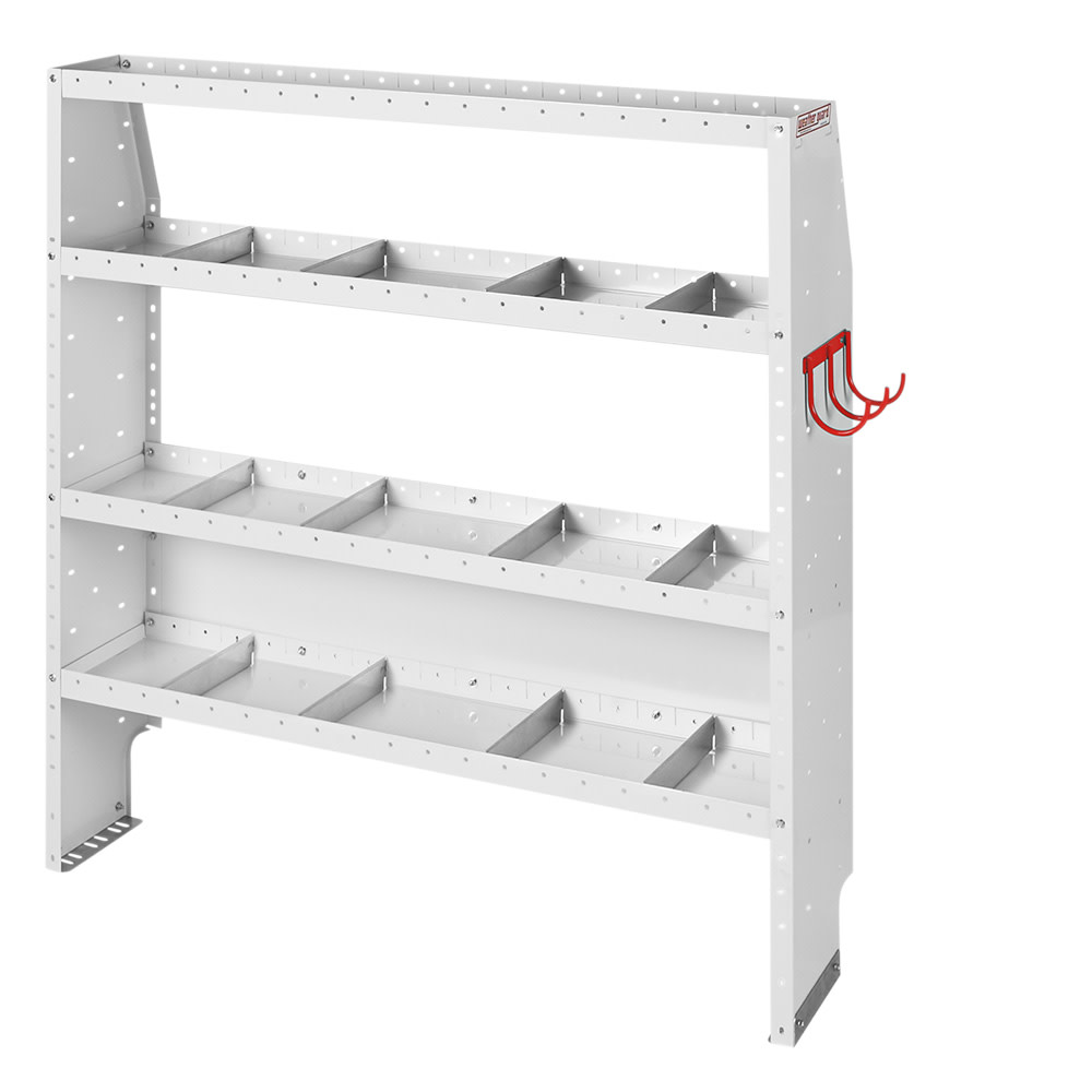 Commercial Shelving Package for High Roof， 148 Inch Extended Inch Wheel Base Ford Transit Vans