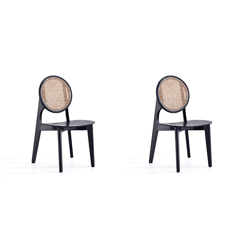 MANHATTAN COMFORT Versailles Round Dining Chair 2-piece Set