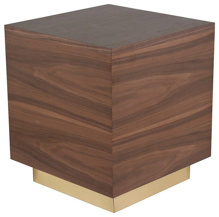 Celia Walnut Side Table   Contemporary   Side Tables And End Tables   by V.S.D Furniture  Houzz